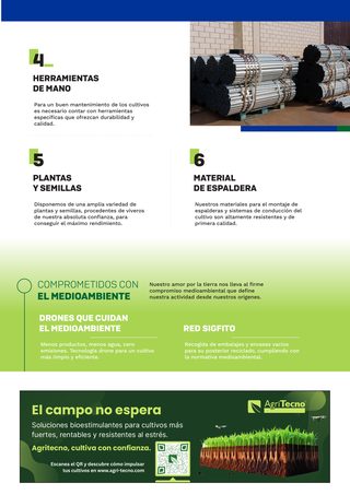 Página 4: Produtos (4 a 6) e compromisso ambiental